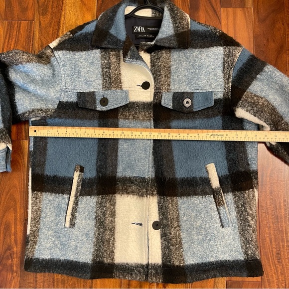 Zara Oversized Plaid Shacket - Picture 8 of 9